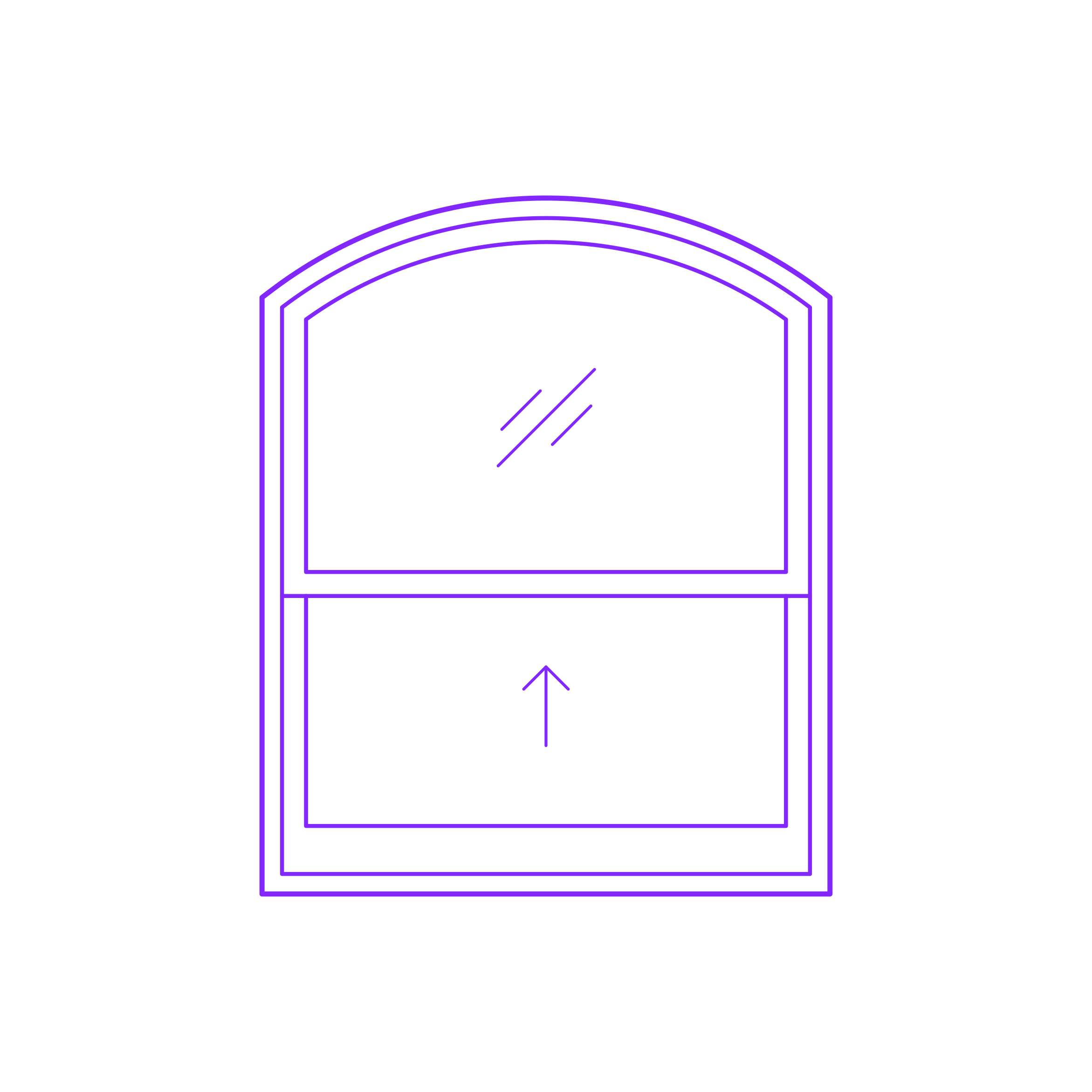 Buildings Single Hung Windows Arch Head Outline Svg Vector Free Vectors